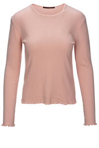 Amar Pointelle T-shirt - Pale Dogwood