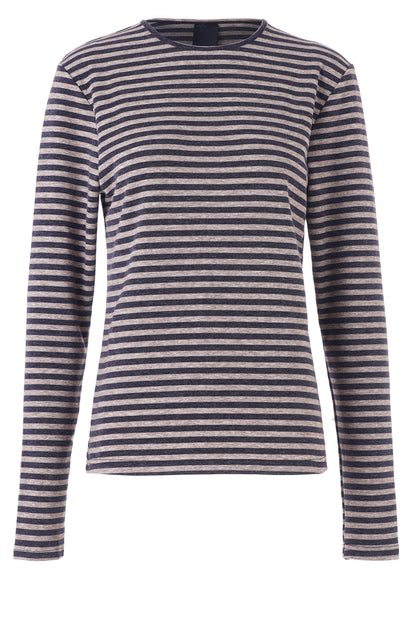 LUXZUZ // ONE TWO Amazig Stripe T-shirt T-Shirt 577 Night Blue