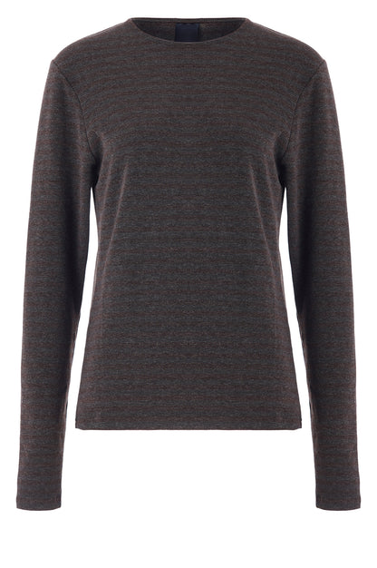 LUXZUZ // ONE TWO Amazig Stripe T-shirt T-Shirt 833 Asphalt