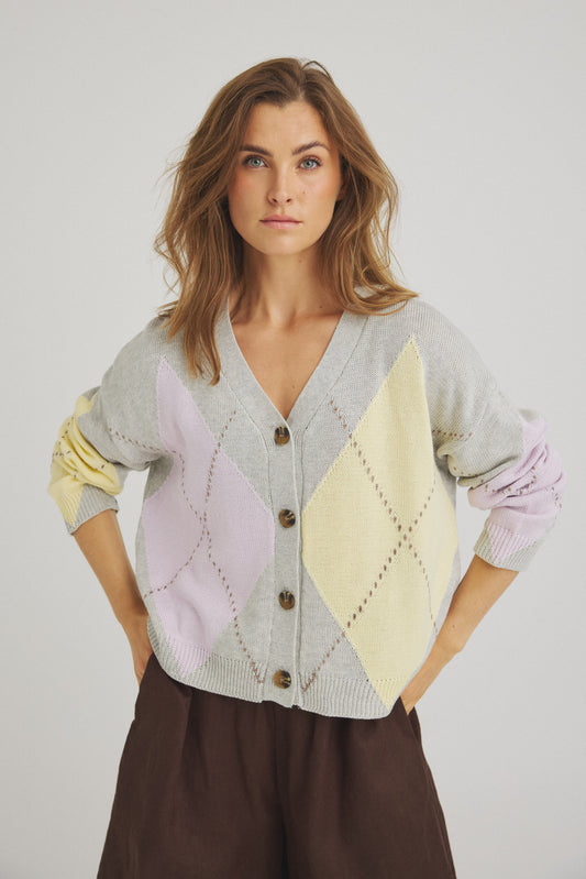 LUXZUZ // ONE TWO Ambrosia Knit Knit 808 Light Grey Melange