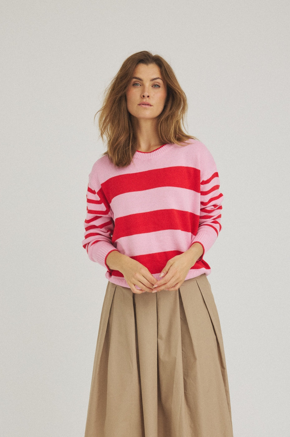 LUXZUZ // ONE TWO Aminah Knit Knit 349 Flame Scarlet