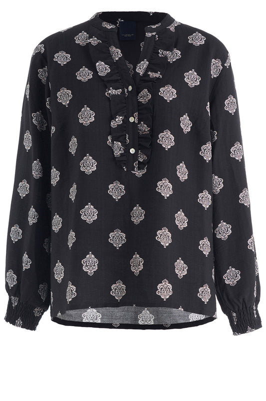 LUXZUZ // ONE TWO Ansigata Blouse Blouse 999 Black