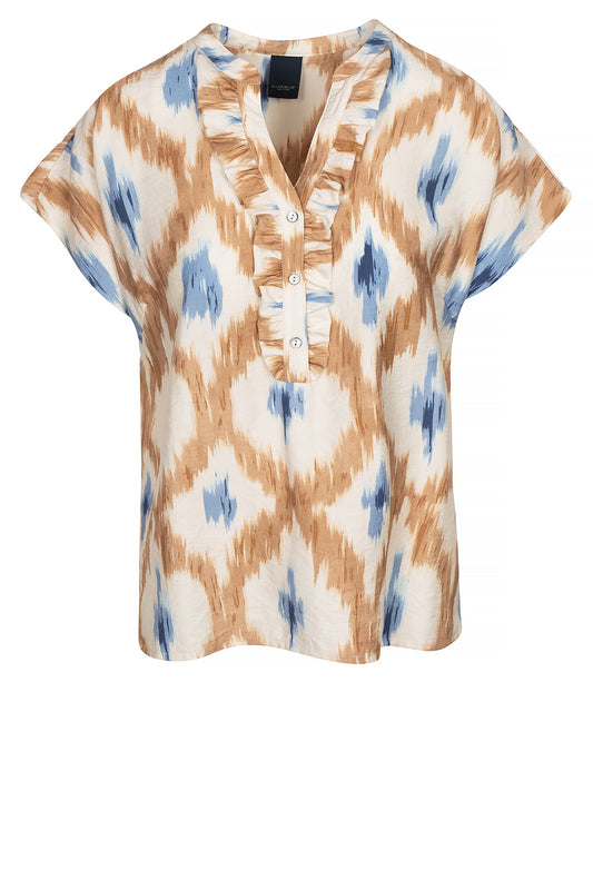 LUXZUZ // ONE TWO Ansiosho Blouse Blouse 553 Granada Sky