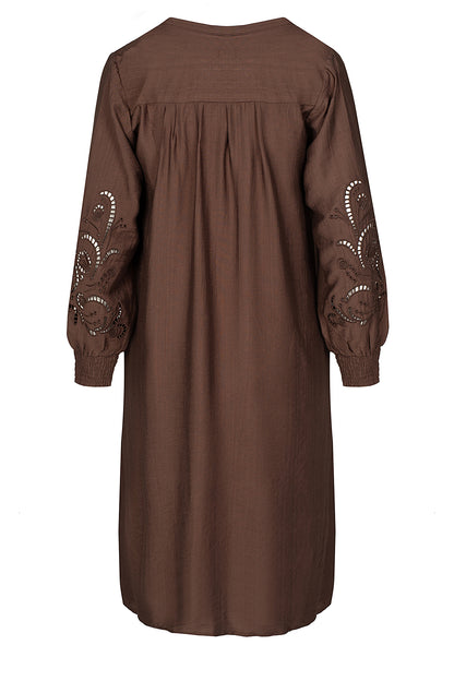 LUXZUZ // ONE TWO Arios Dress Dress 718 Suitcase Brown