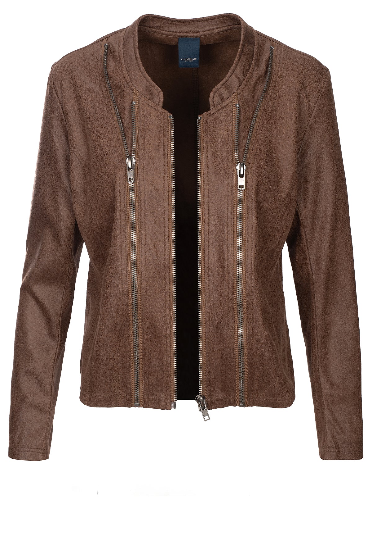 LUXZUZ // ONE TWO Athena Coated suede Jacket Jacket 794 Carafe