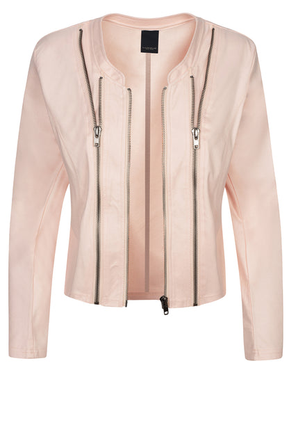 LUXZUZ // ONE TWO Athena Faux Leather Jacket Jacket 381 Blushing Bride