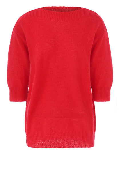 LUXZUZ // ONE TWO Barbro Knit Knit 349 Flame Scarlet