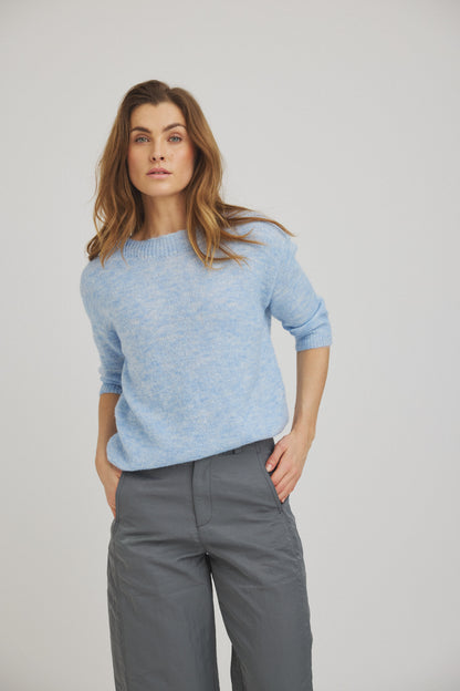 LUXZUZ // ONE TWO Barbro Knit Knit 586 Forever Blue