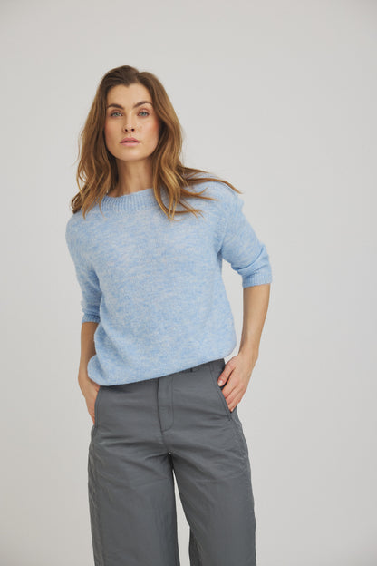 LUXZUZ // ONE TWO Barbro Knit Knit 586 Forever Blue