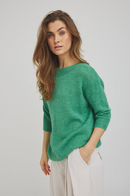 LUXZUZ // ONE TWO Barbro Knit Knit 609 Ming Green