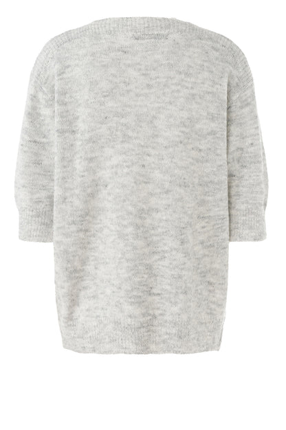 LUXZUZ // ONE TWO Barbro Knit Knit 808 Light Grey Melange
