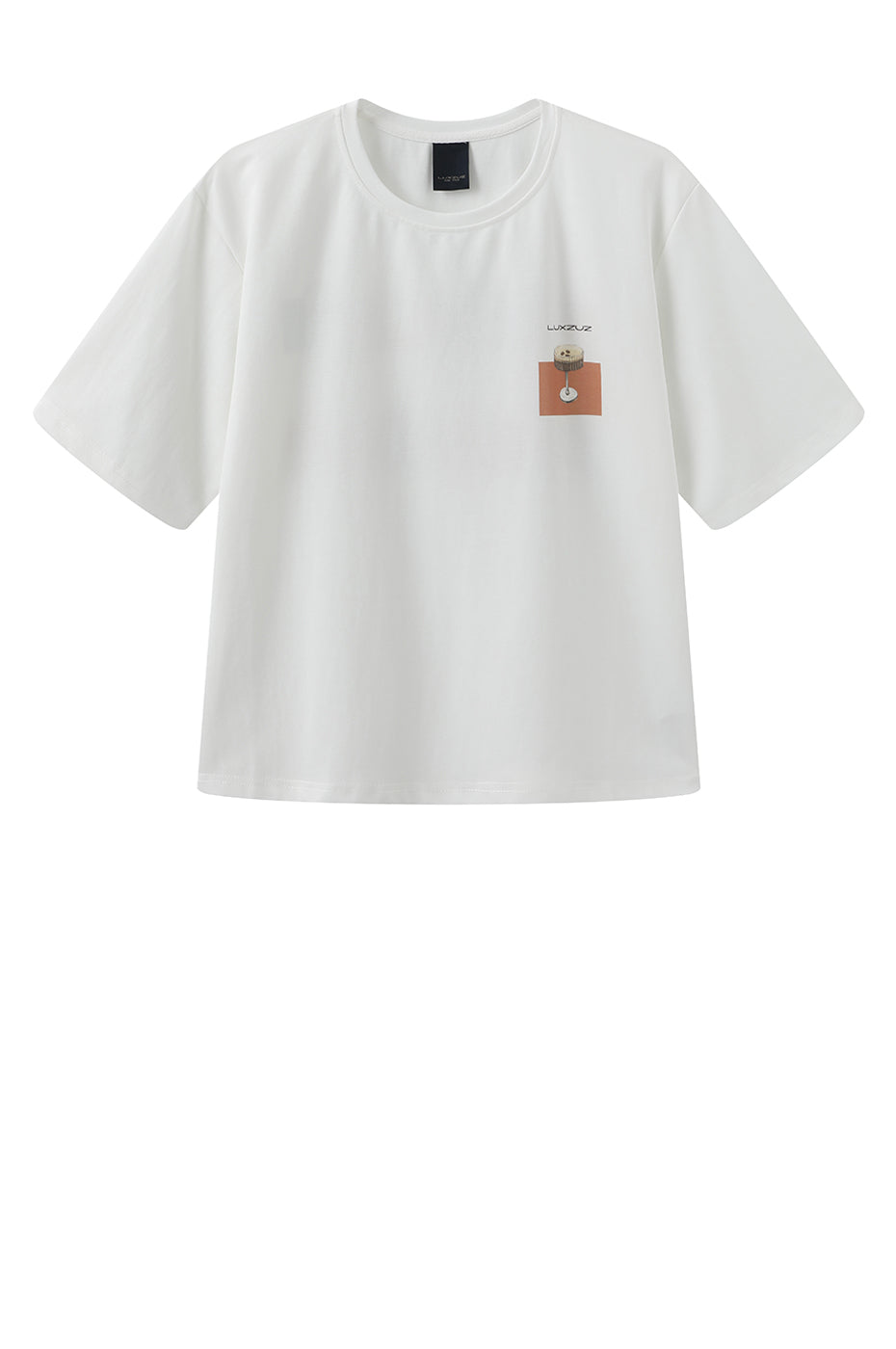 LUXZUZ // ONE TWO Barmenu T-shirt T-Shirt 737 Cream