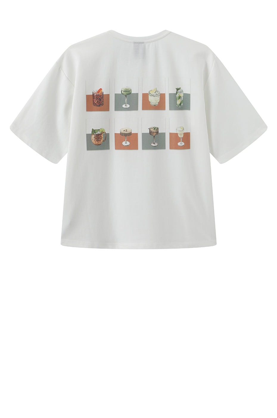 LUXZUZ // ONE TWO Barmenu T-shirt T-Shirt 737 Cream