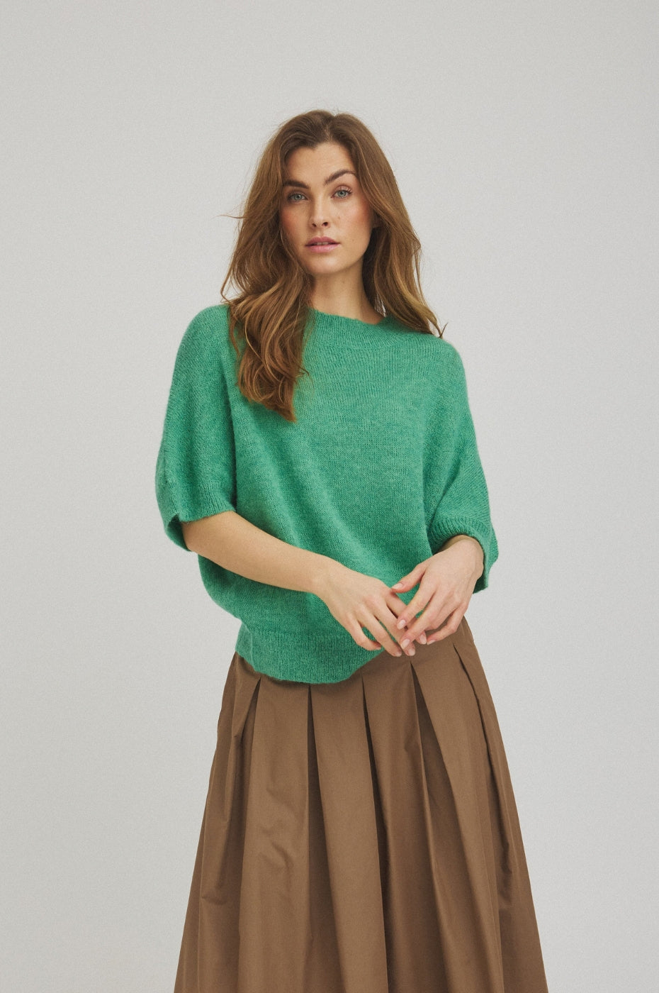 LUXZUZ // ONE TWO Batseba Knit Knit 609 Ming Green