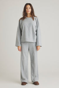 Beate Pant - Light Grey Melange