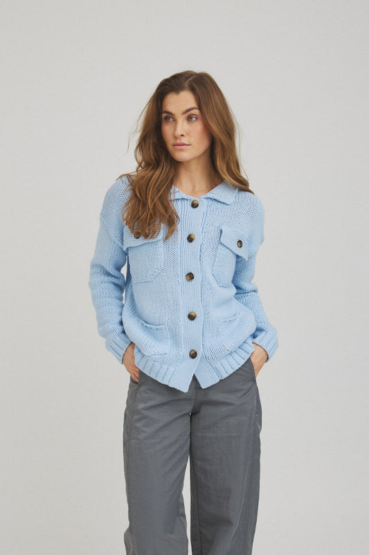 LUXZUZ // ONE TWO Beatriz Knit Knit 501 Cerulean Blue