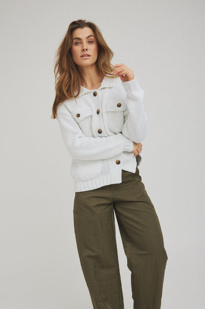 LUXZUZ // ONE TWO Beatriz Knit Knit 901 White