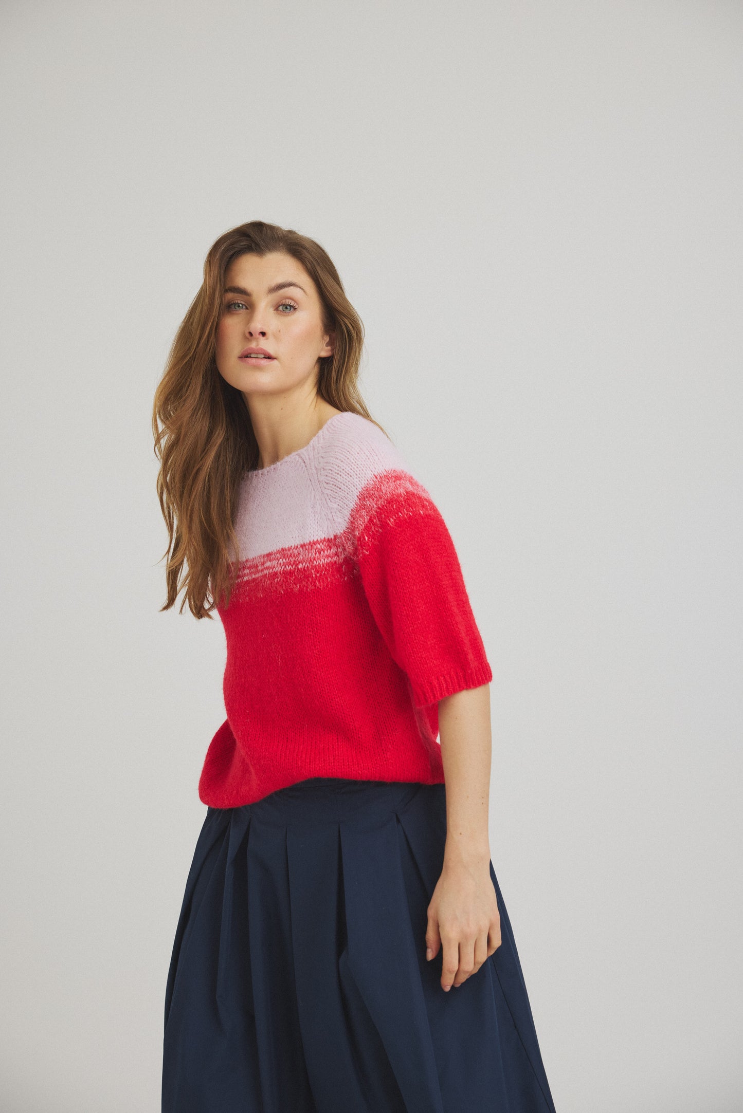 LUXZUZ // ONE TWO Belenda Knit Knit 349 Flame Scarlet