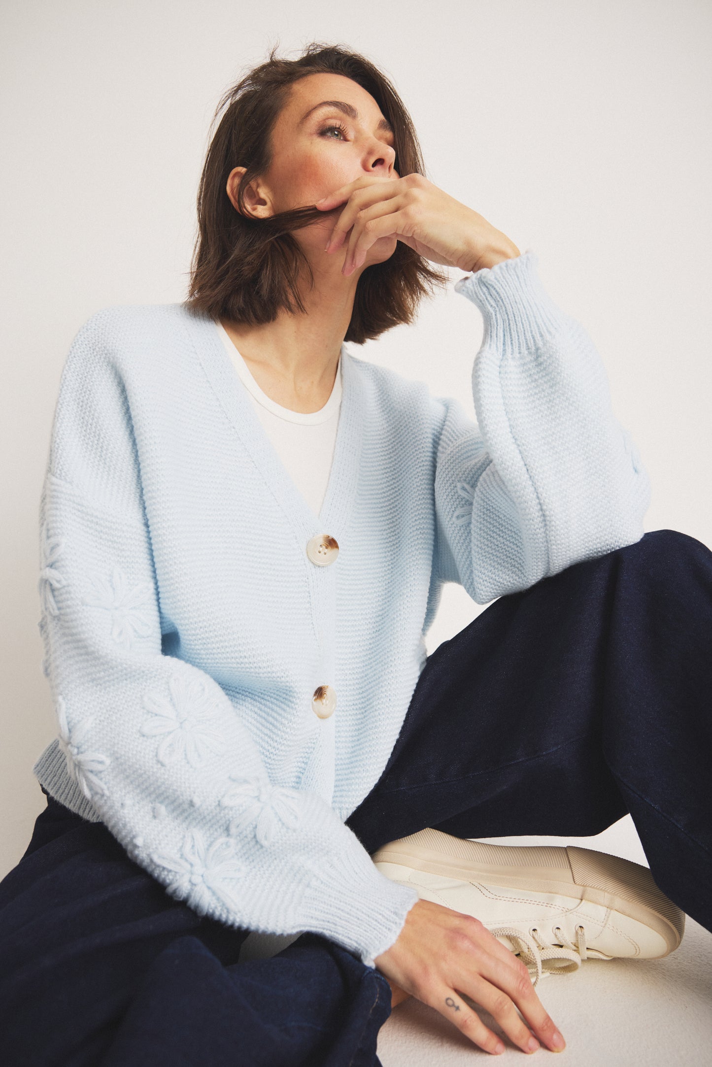 LUXZUZ // ONE TWO Bene Knit Knit 509 Baby Blue