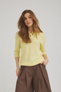 Benedicta Knit - Pastel Yellow