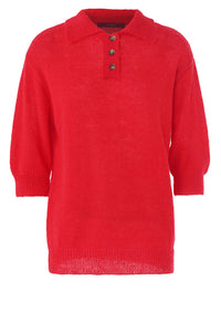 Benedicta Knit - Flame Scarlet