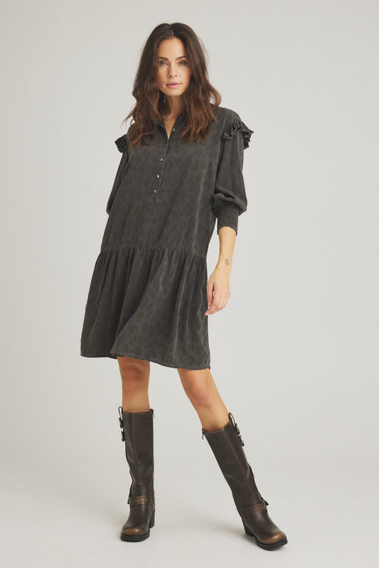 LUXZUZ // ONE TWO Bertariana Dress Dress 995 Charcoal