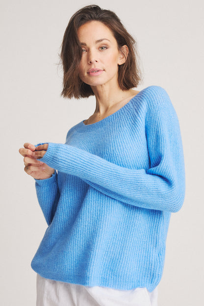 LUXZUZ // ONE TWO Birka Knit Knit 552 Vista Blue