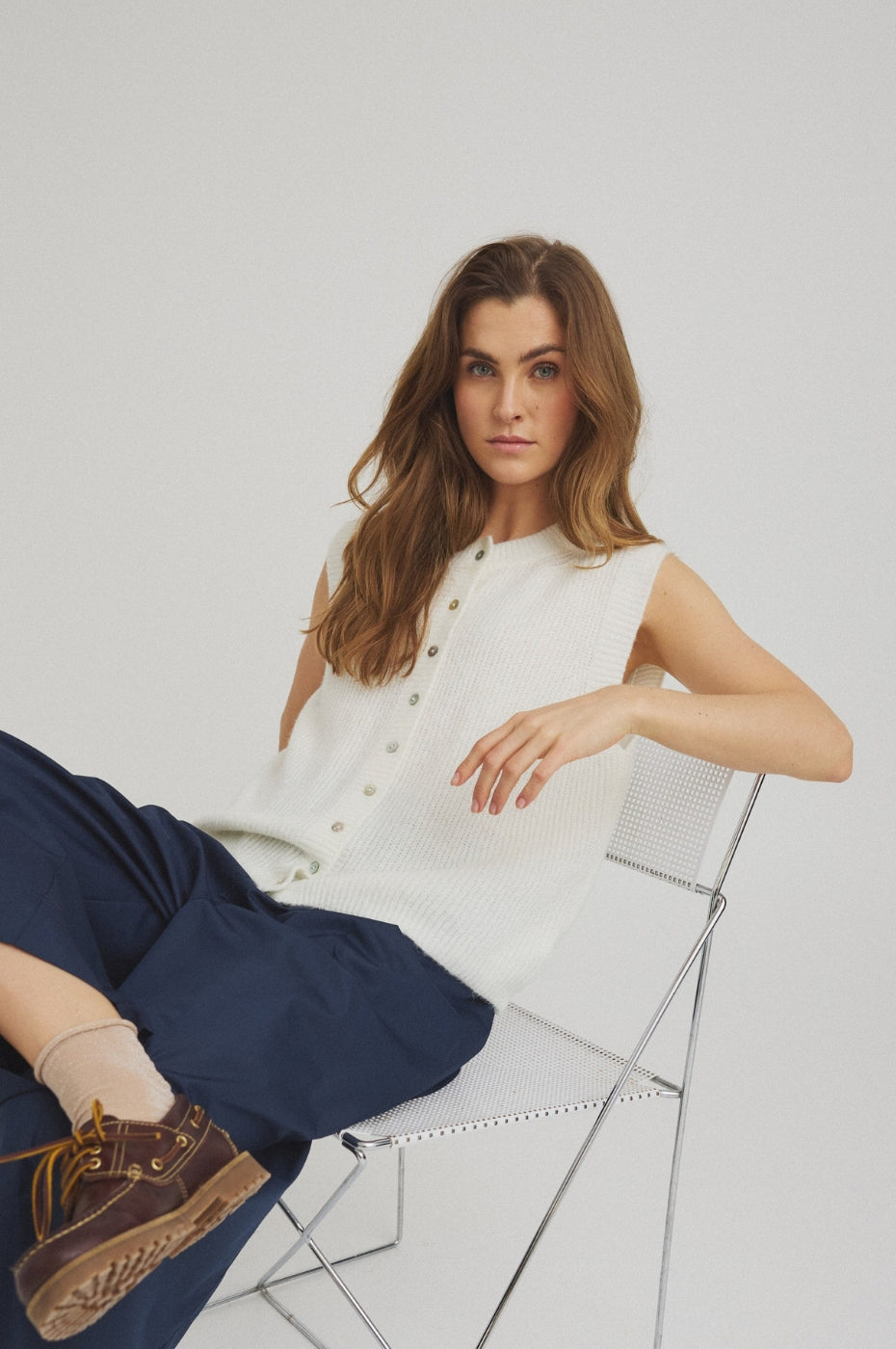 LUXZUZ // ONE TWO Bit Knit Knit 737 Cream