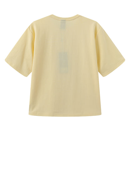 LUXZUZ // ONE TWO Boxy T-shirt T-Shirt 100 Anise Flower