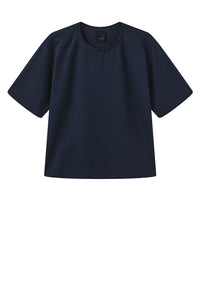 Boxy T-shirt - Navy Blue
