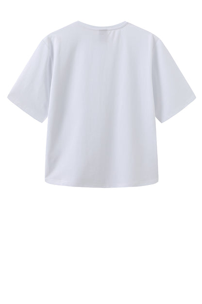 LUXZUZ // ONE TWO Boxy T-shirt T-Shirt 901 White