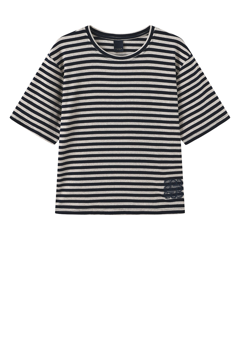 LUXZUZ // ONE TWO Boxy T-shirt T-Shirt 577 Night Blue