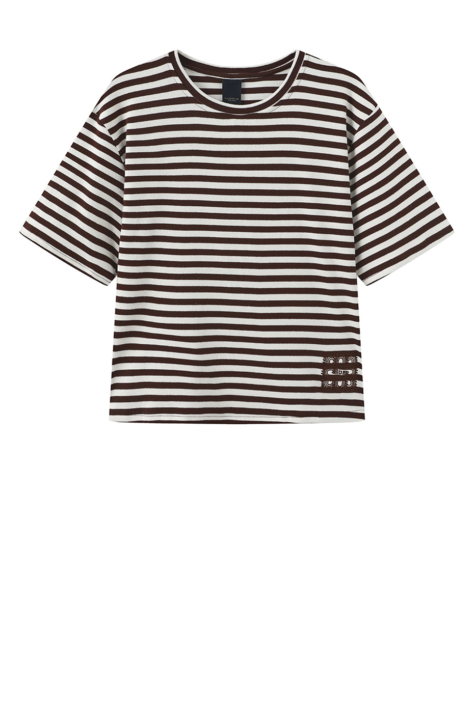 LUXZUZ // ONE TWO Boxy T-shirt T-Shirt 718 Suitcase Brown