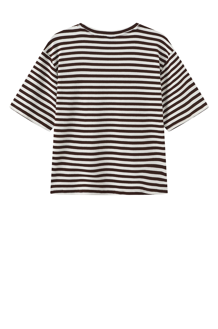 LUXZUZ // ONE TWO Boxy T-shirt T-Shirt 718 Suitcase Brown