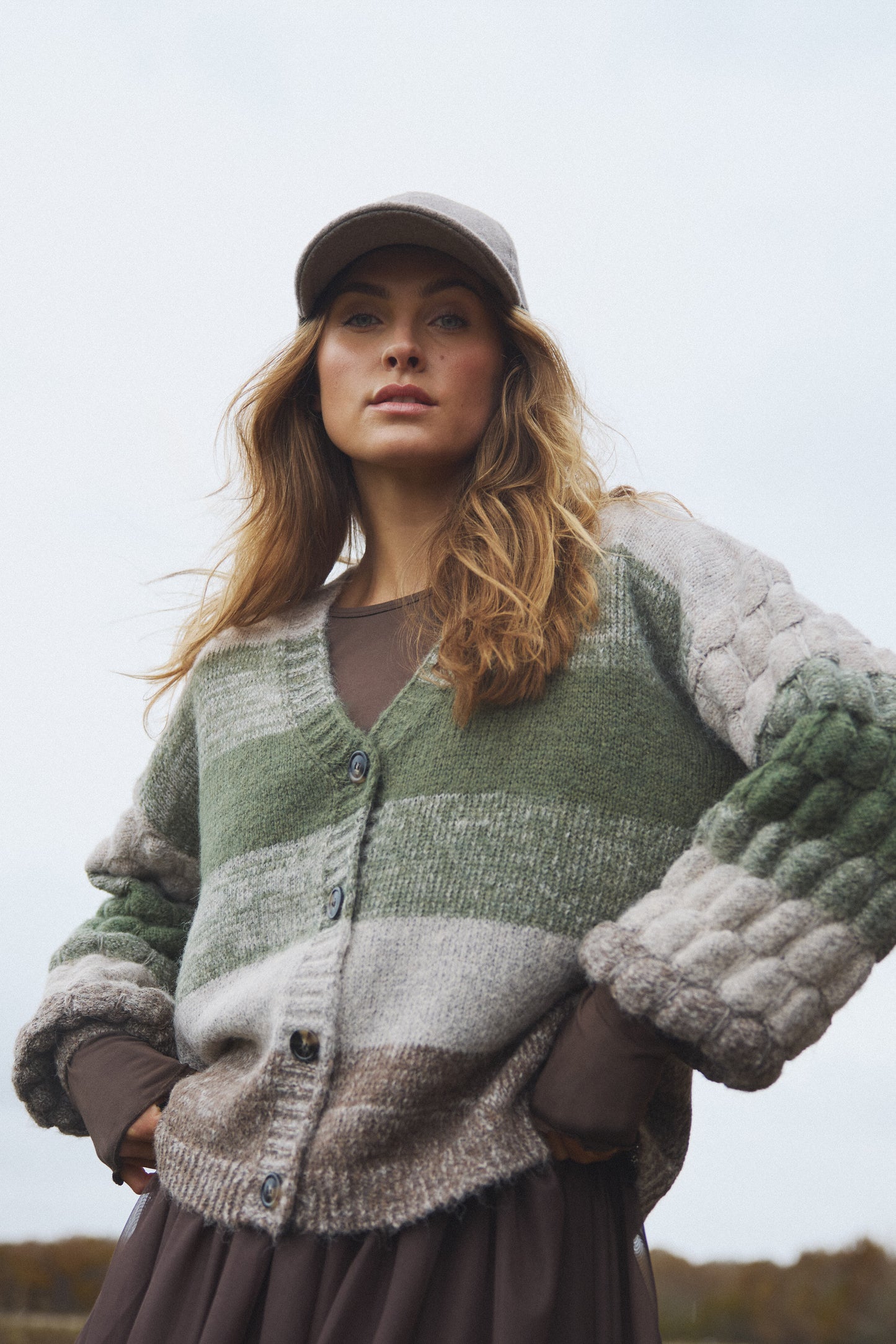 LUXZUZ // ONE TWO Calina Knit Knit 637 Dusty Olive