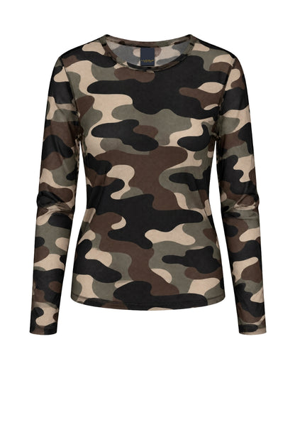 LUXZUZ // ONE TWO Camo Mesh T-shirt T-Shirt 633 Army