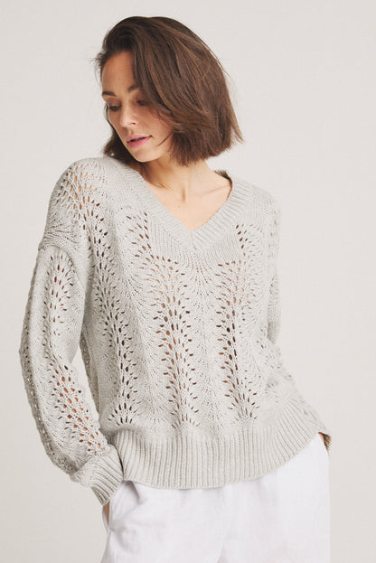 LUXZUZ // ONE TWO Caria Knit Knit 821 Grey Marl