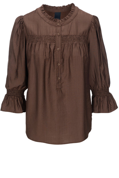 LUXZUZ // ONE TWO Carolama Blouse Blouse 799 Choco Lux