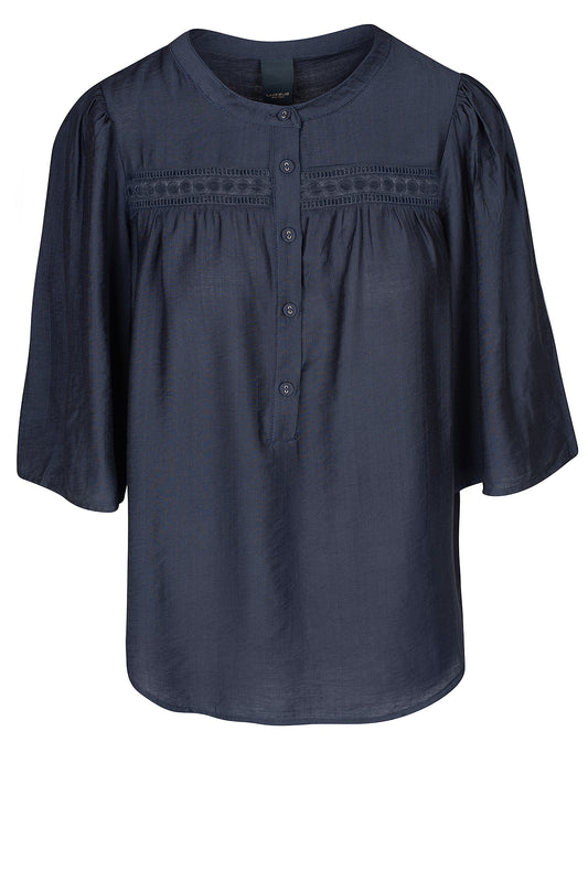 LUXZUZ // ONE TWO Carolanti Blouse Blouse 575 Navy Blue