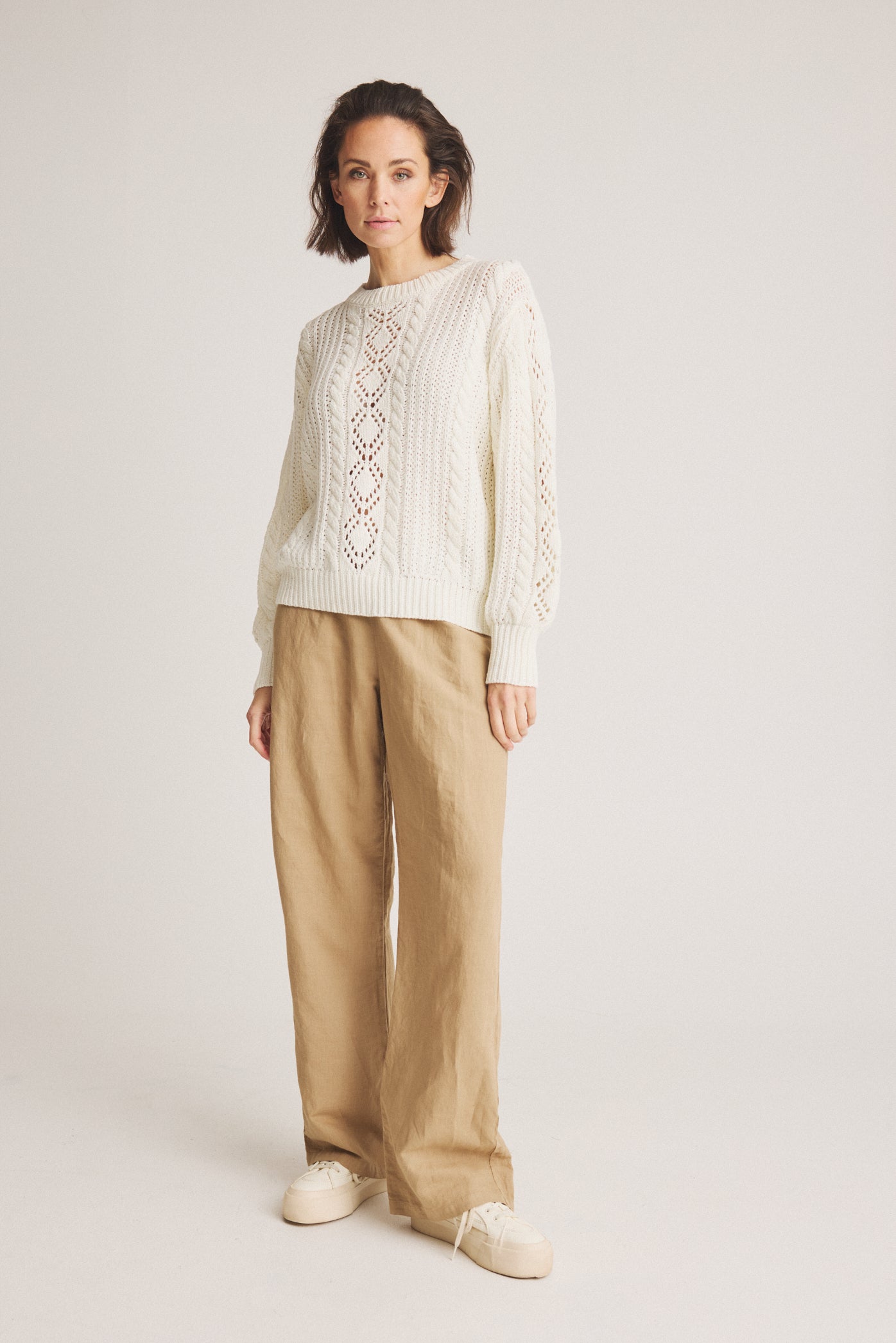 LUXZUZ // ONE TWO Carole Knit Knit 737 Cream