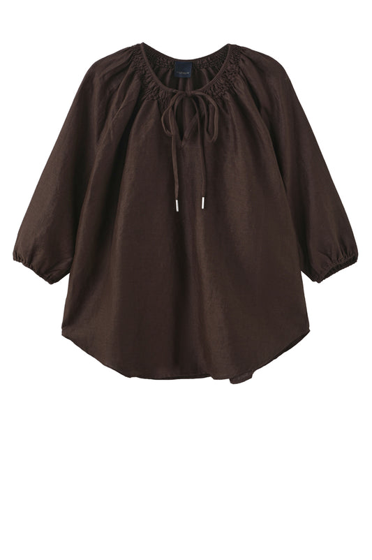 LUXZUZ // ONE TWO Cicilian Blouse Blouse 799 Choco Lux