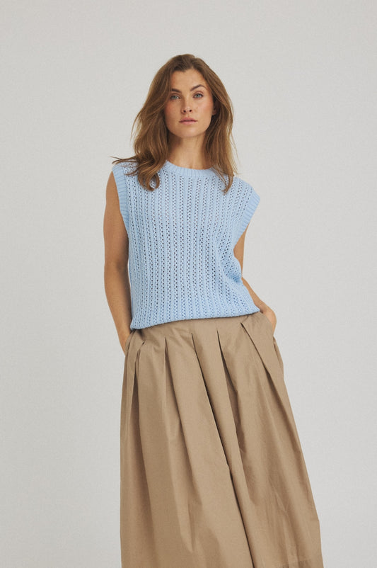 LUXZUZ // ONE TWO Corinn Knit Knit 501 Cerulean Blue