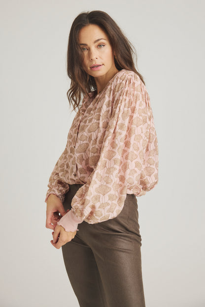 LUXZUZ // ONE TWO Cornelia Shirt Shirt 336 Crystal Pink