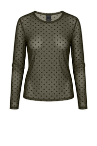 Dot Mesh T-shirt - Army