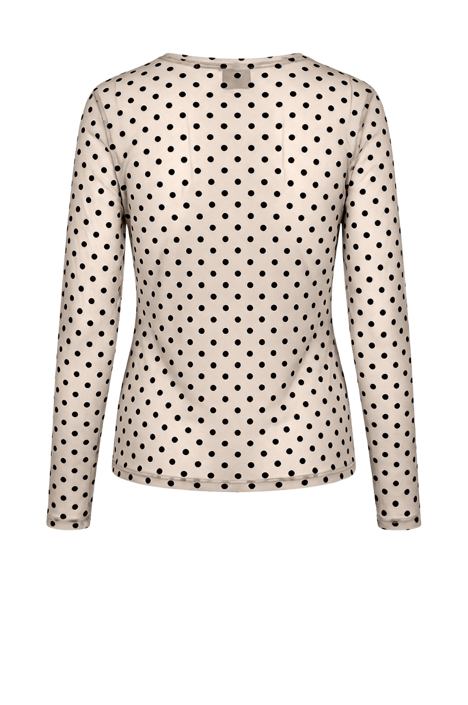 LUXZUZ // ONE TWO Dot Mesh T-shirt T-Shirt 741 Ecru