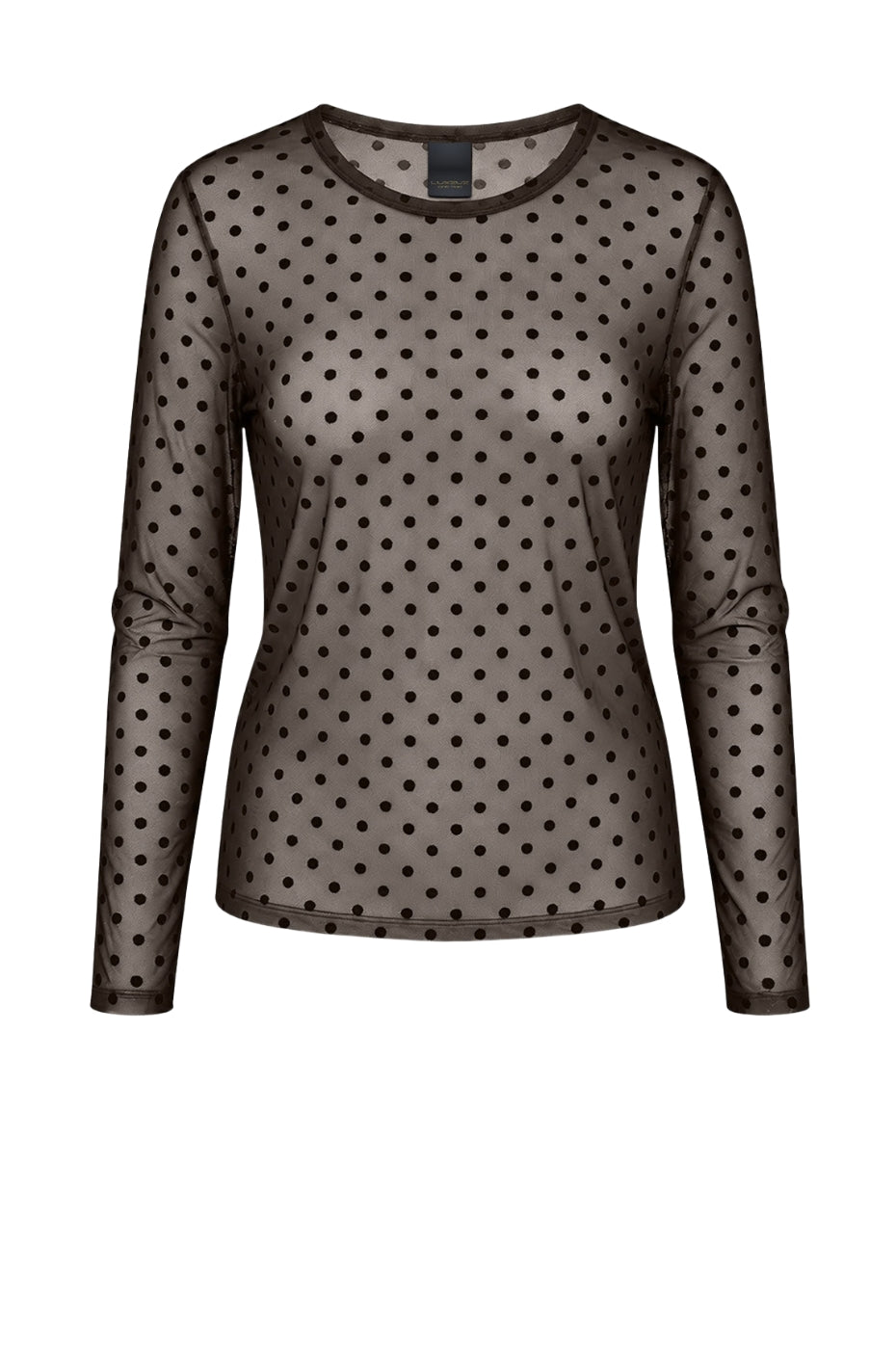 LUXZUZ // ONE TWO Dot Mesh T-shirt T-Shirt 787 Delicioso