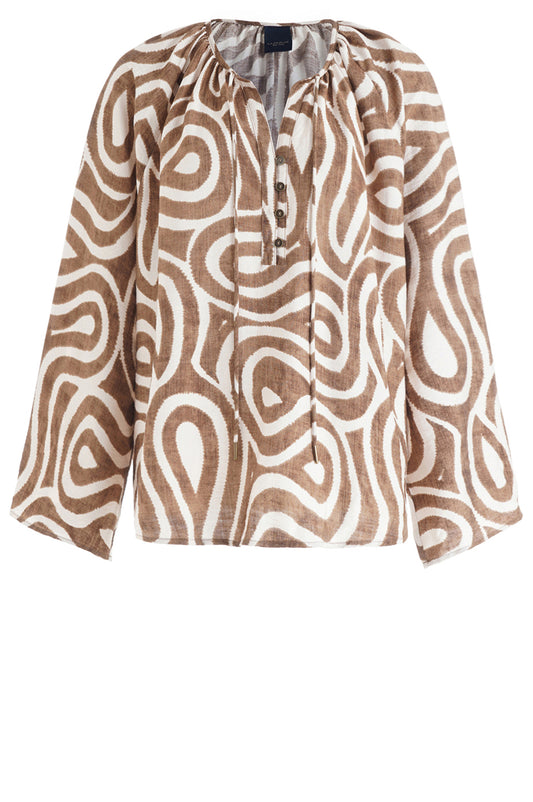 LUXZUZ // ONE TWO Eivoa Blouse Blouse 719 Sepia