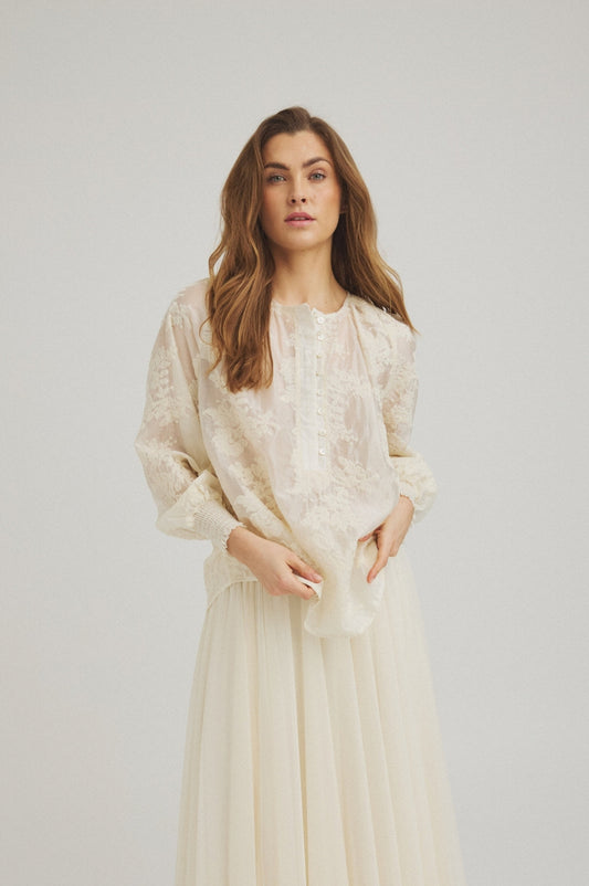 LUXZUZ // ONE TWO Eivoana Blouse Blouse 741 Ecru