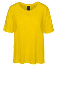 Essenti Linen T-Shirt - Cyber Yellow