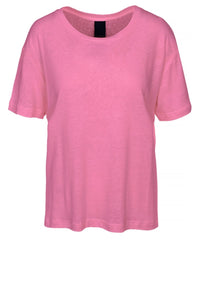 Essenti Linen T-Shirt - Sachet Pink